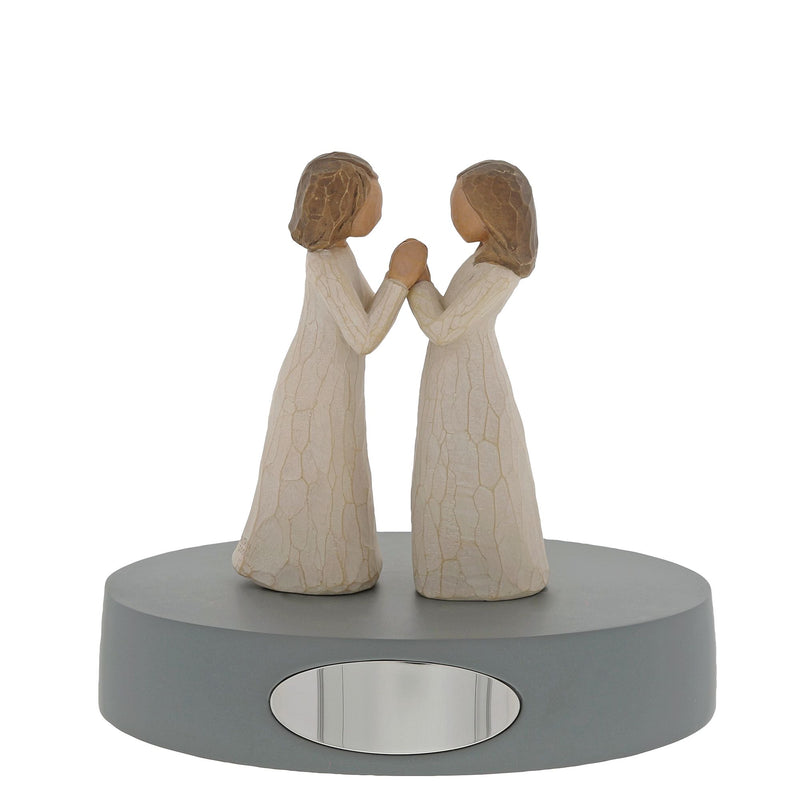 Figurine Sœurs de coeur - Willow Tree - <i>Célébrer une amitié précieuse de partage et de compréhension</i>
