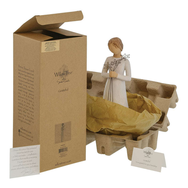 Figurine Reconnaissance - Willow Tree - <i>Je suis tellement reconnaissant de ton amitié</i>