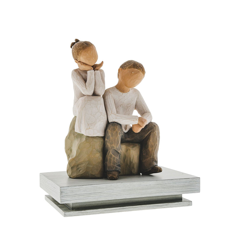 Figurine Frère et sœur - Willow Tree - <i>À mes côtés</i>