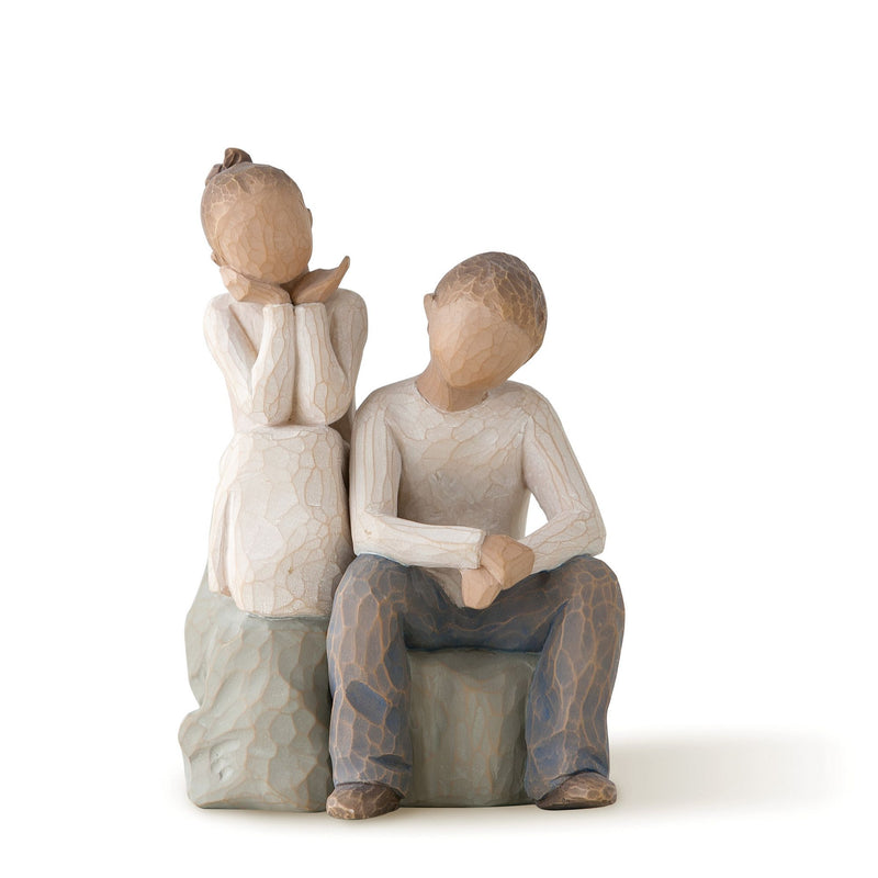 Figurine Frère et sœur - Willow Tree - <i>À mes côtés</i>