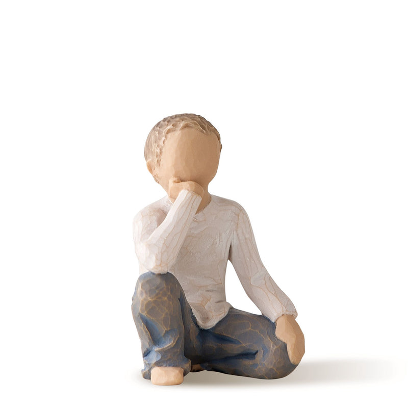 Figurine Enfant curieux - Willow Tree - <i>Épanoui par votre amour et votre affection</i>