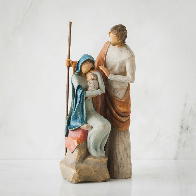 Figurine Sainte Famille - Willow Tree - <i>Un enfant est né</i>