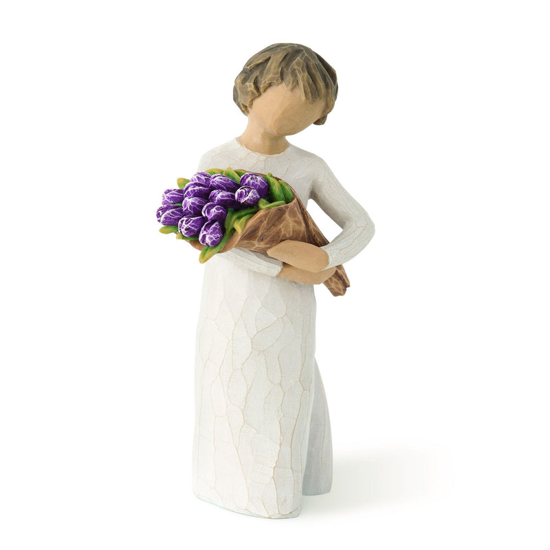 Figurine Surprise - Willow Tree - <i>Un merveilleux bouquet de vœux</i>