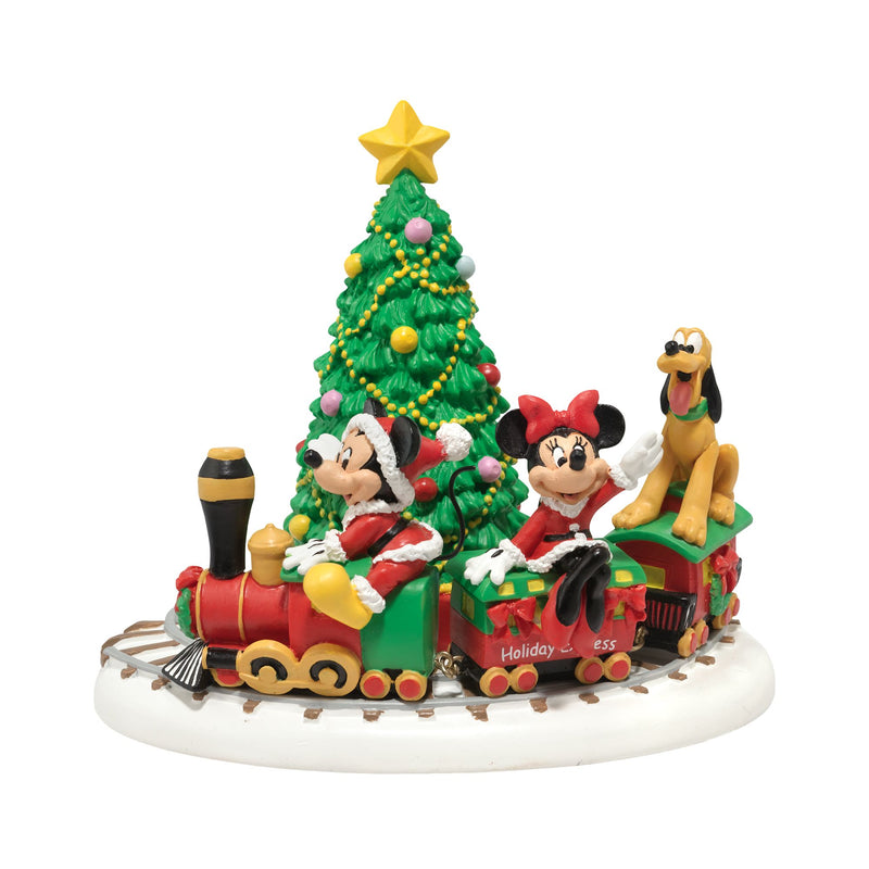 Figurine Train de Noël de Mickey - Disney Village