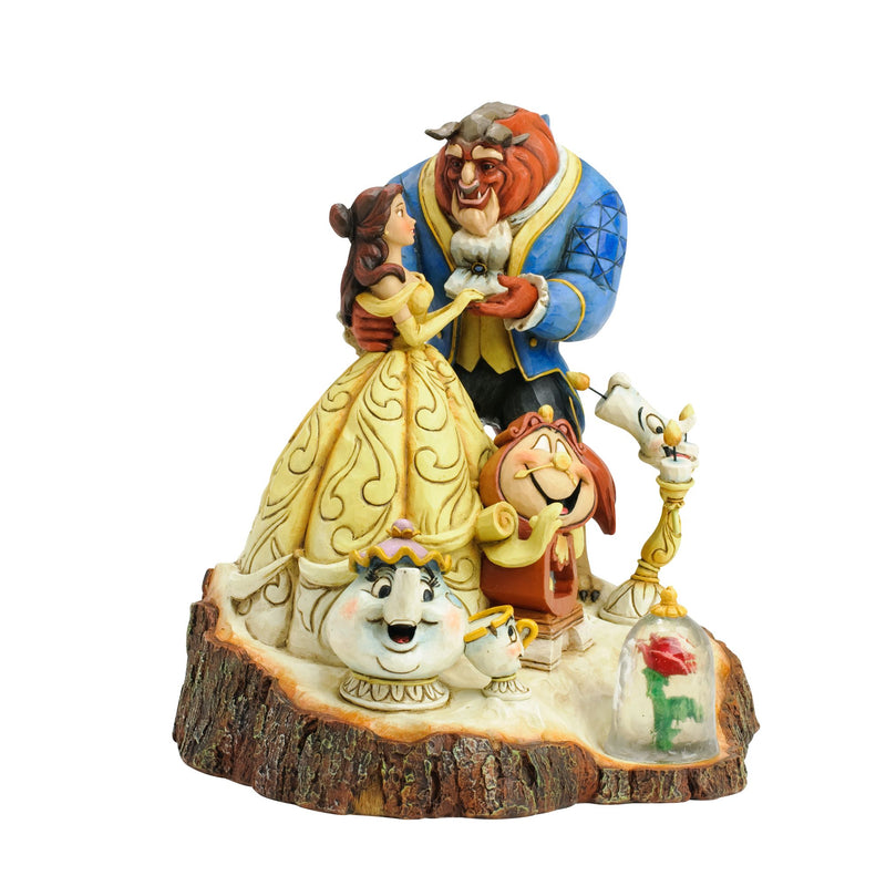 Figurine La Belle et la Bête Carved by heart - Disney Traditions