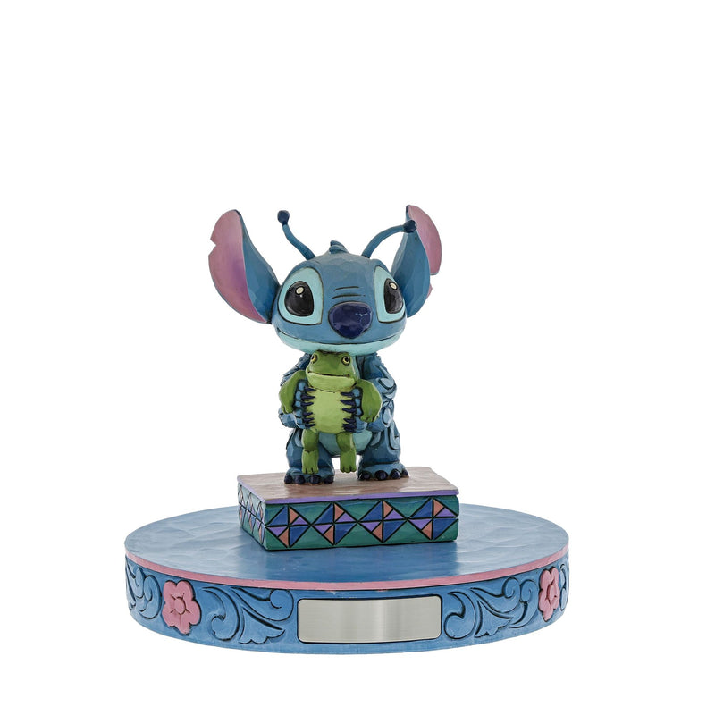 Figurine Stitch et une grenouille - Disney Traditions
