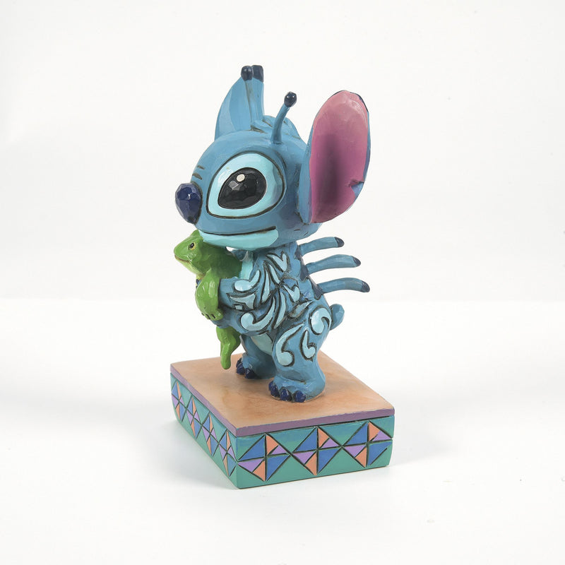 Figurine Stitch et une grenouille - Disney Traditions