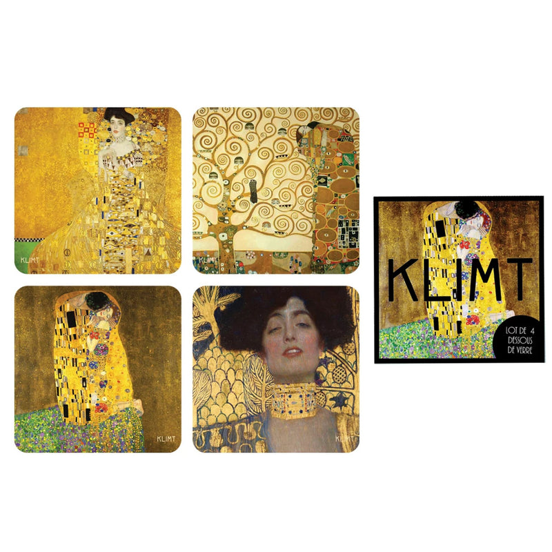 Set de 4 sous-verres assortis - Klimt