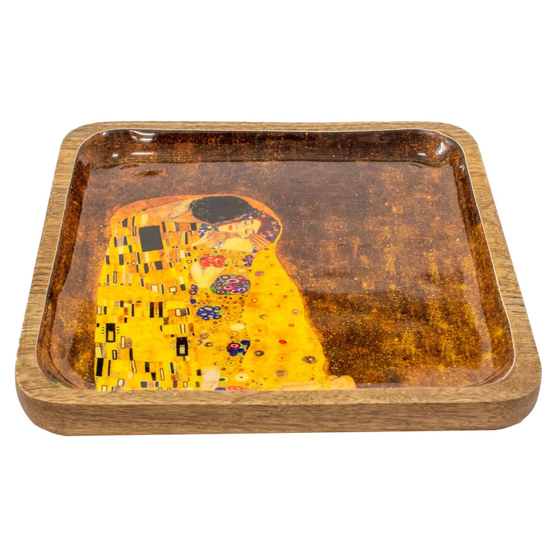 Coupelle en bois carrée Le Baiser - Klimt