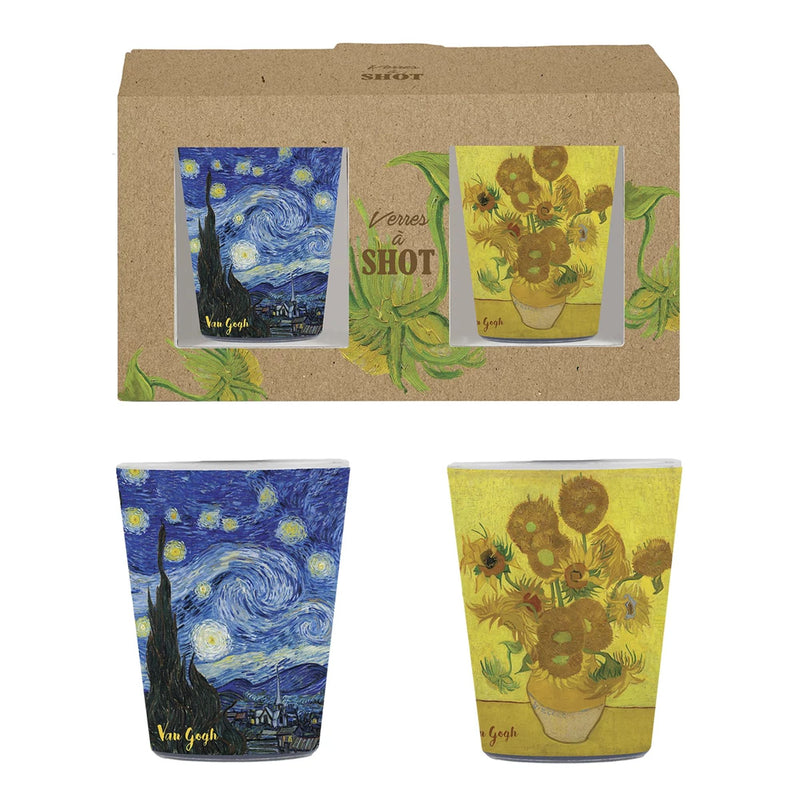Set de 2 verres à shots assortis - Van Gogh