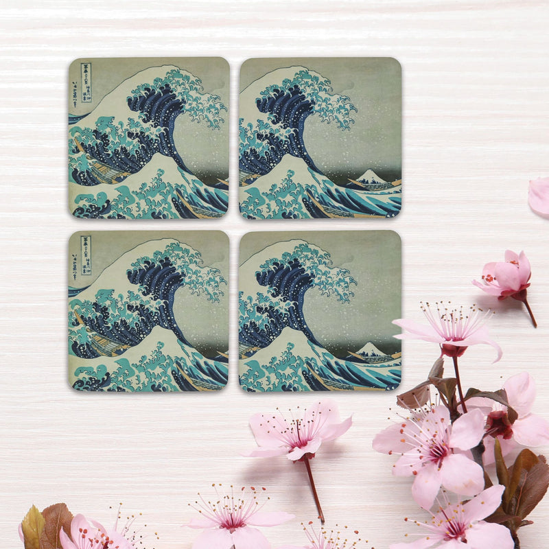 Set de 4 sous-verres La Vague - Hokusai