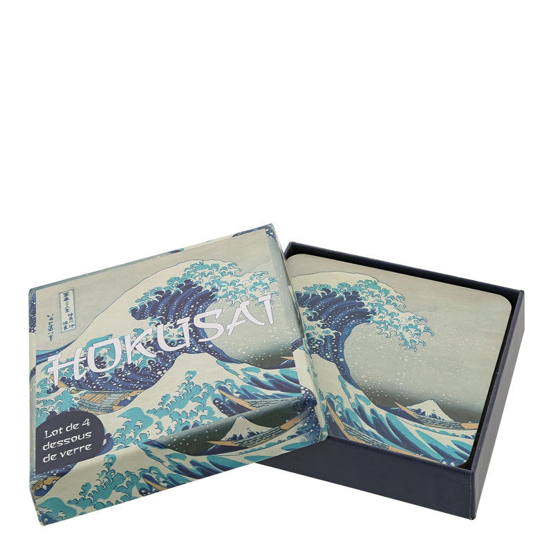 Set de 4 sous-verres La Vague - Hokusai