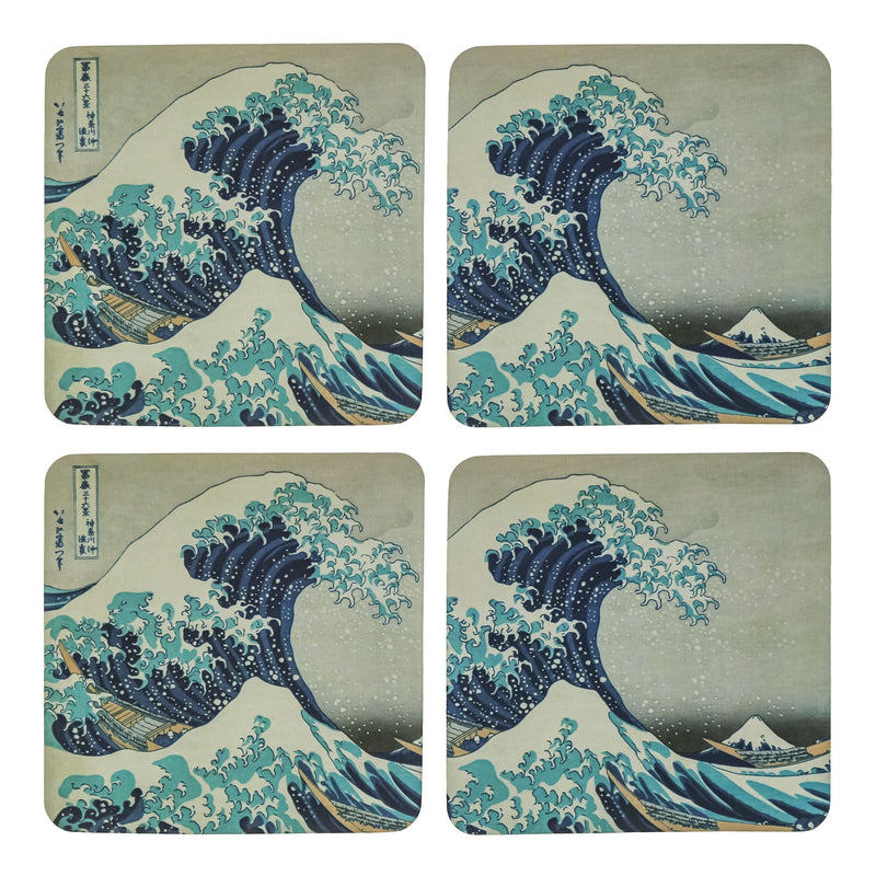 Set de 4 sous-verres La Vague - Hokusai