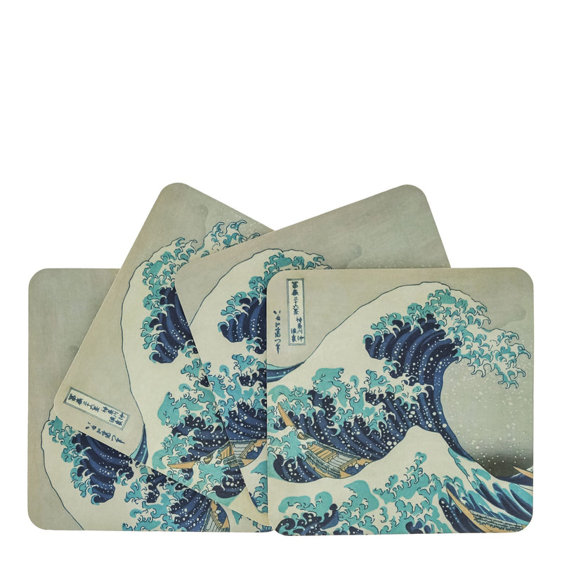 Set de 4 sous-verres La Vague - Hokusai