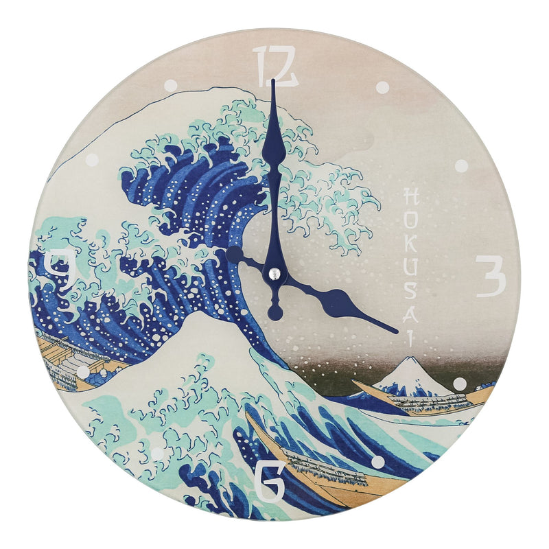 Horloge Verre La Vague - Hokusai