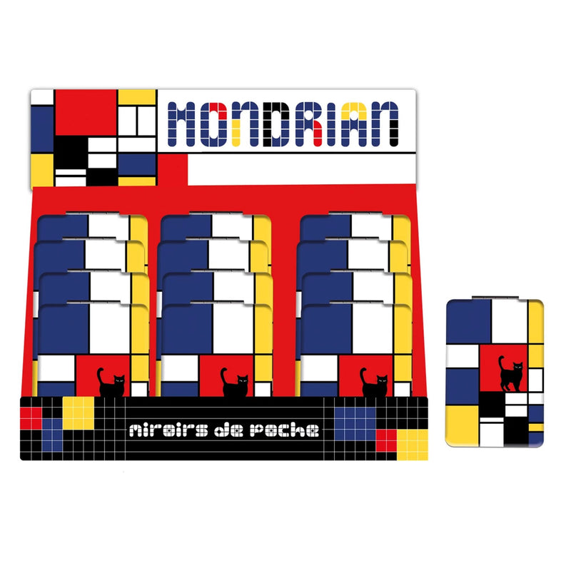 Miroir Chat - Mondrian