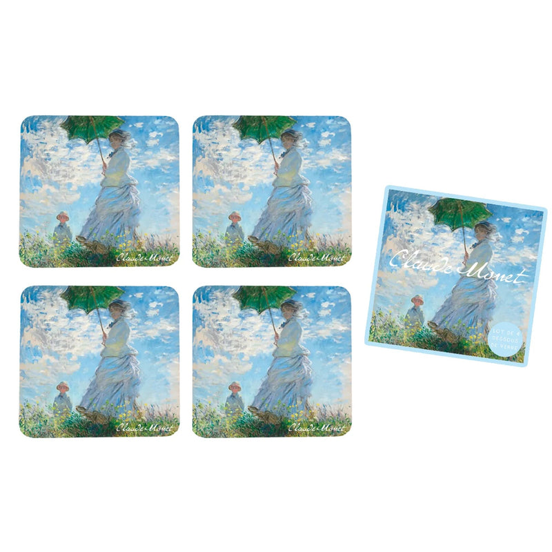 Set de 4 sous-verres La Promenade  - Monet