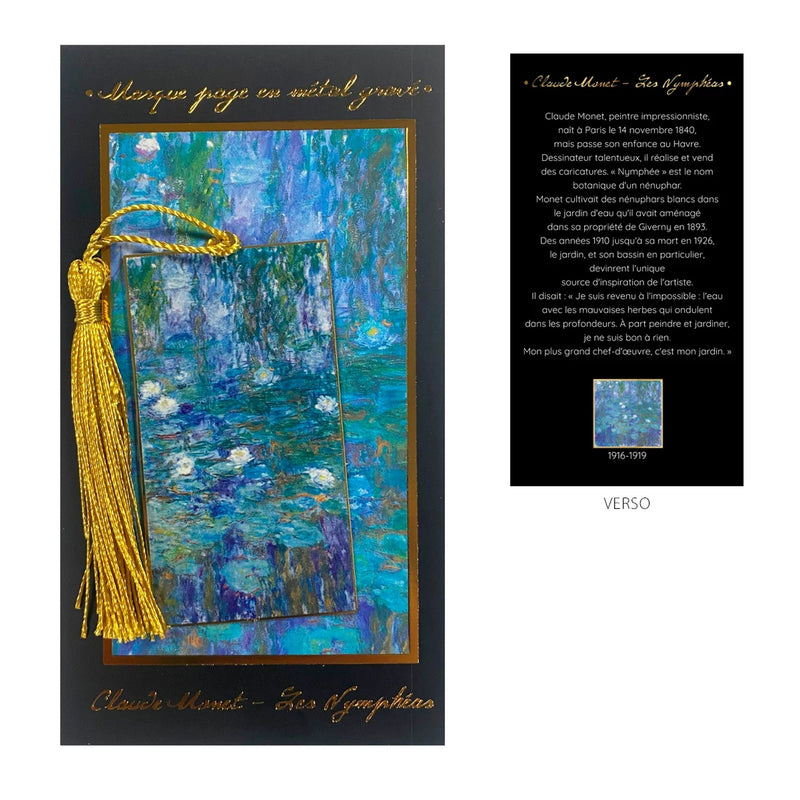 Marque-page métal Les Nymphéas - Monet
