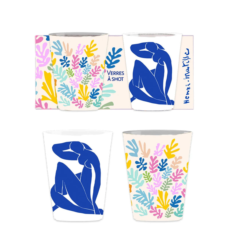 Set de 2 verres à shots La Gerbe et Nu bLeu - Matisse