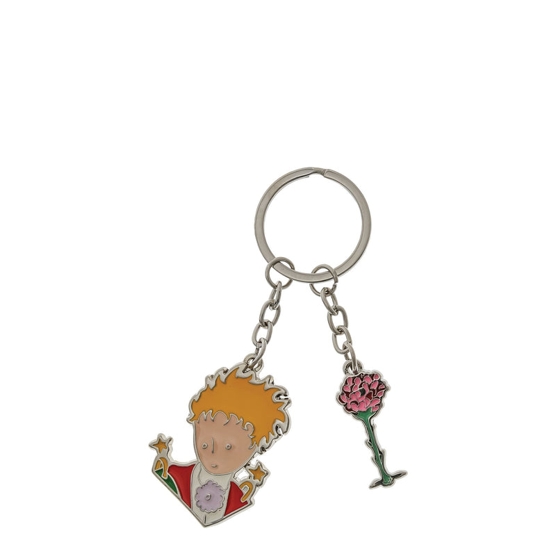 Porte-clés métal Buste Rose - Le Petit Prince