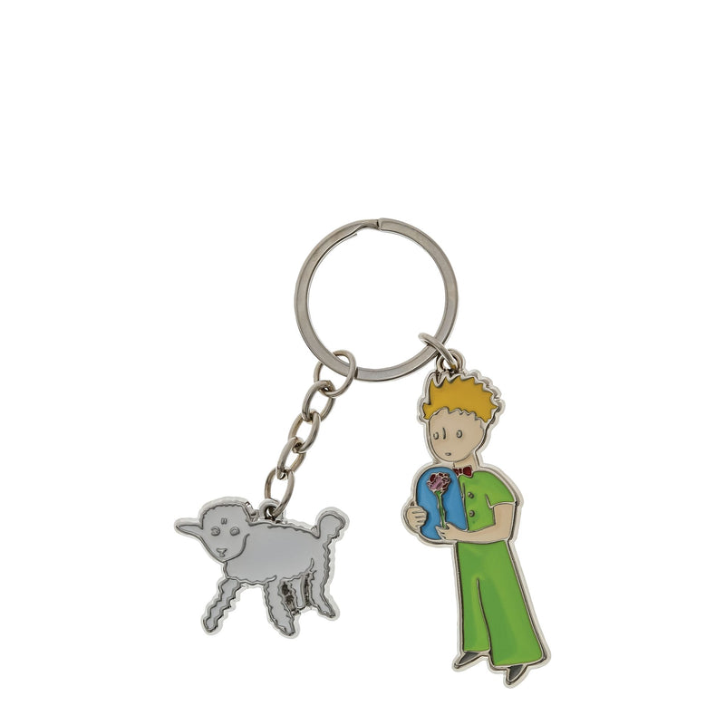 Porte-clés métal Rose Breloque Mouton - Le Petit Prince