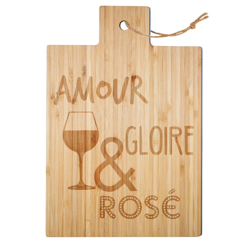 Planche à découper en Bambou Amour Gloire et Rosé - Déco Intemporelle