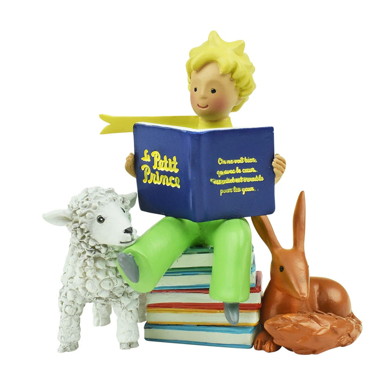 Figurine Le Petit Prince Mouton et Renard Livre