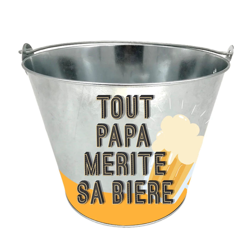 SEAU A BIERE - TOUT PAPA MERITE SA BIERE (x 10)