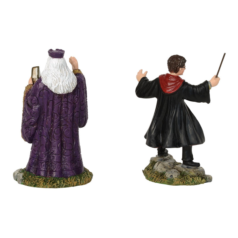 Assortiment de 2 figurines Harry et Dumbledore - Harry Potter village