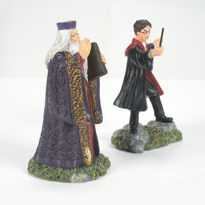 Assortiment de 2 figurines Harry et Dumbledore - Harry Potter village