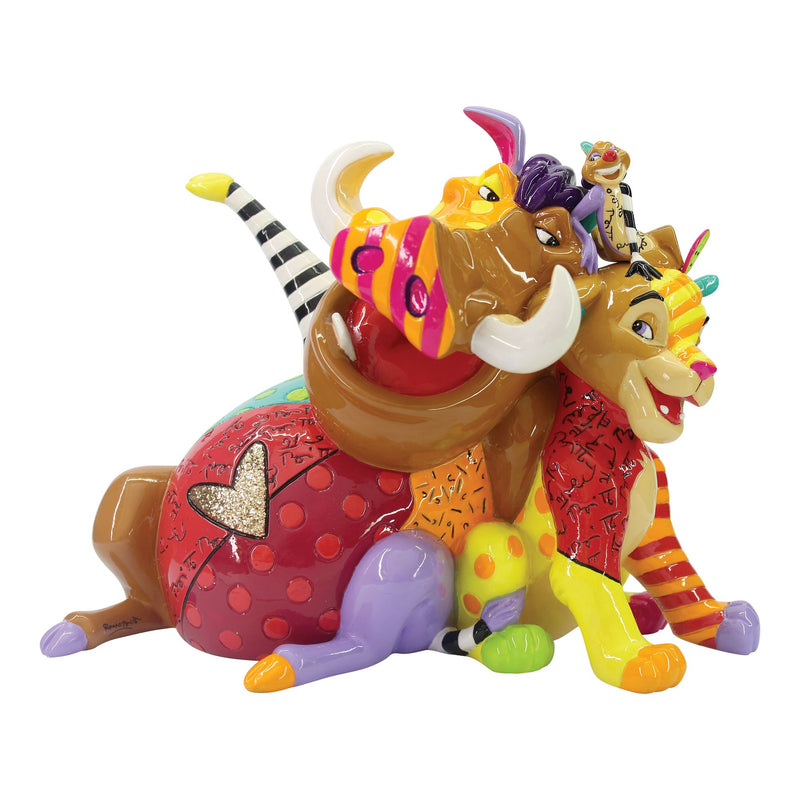 Figurine Simba, Timon et Pumbaa - Disney by Britto