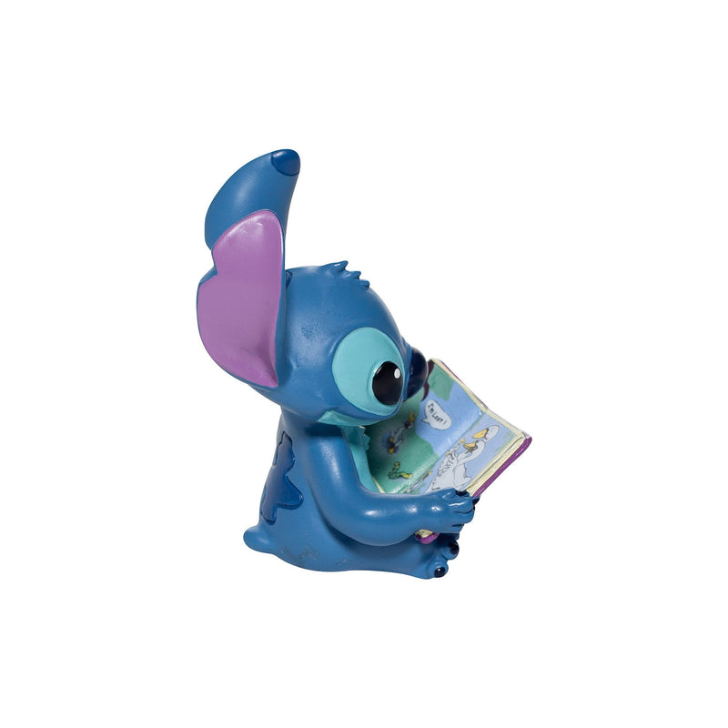 Figurine Stitch avec un livre - Disney Showcase