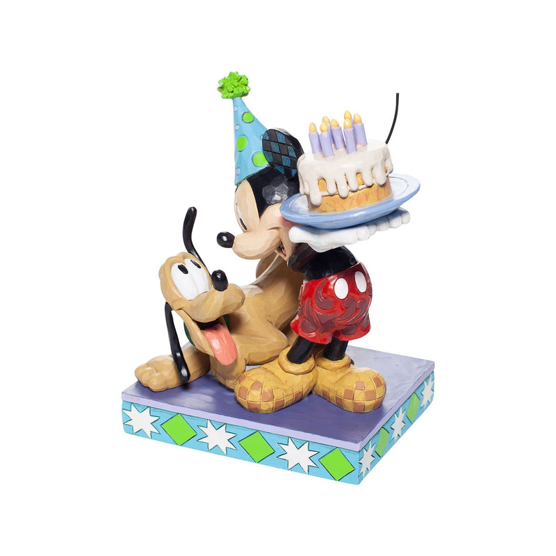 Figurine Mickey et Pluto anniversaire - Disney Traditions