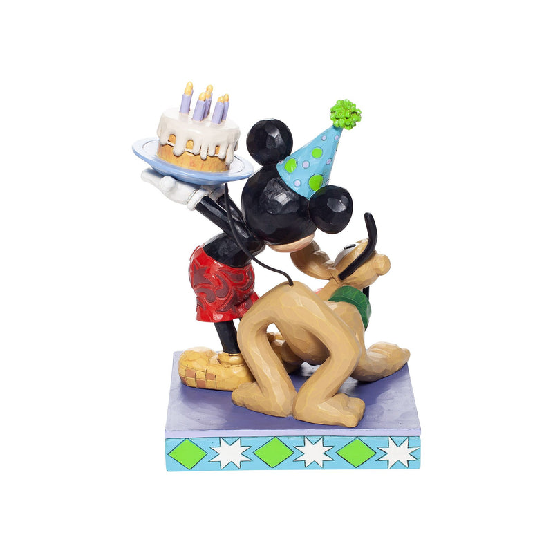 Figurine Mickey et Pluto anniversaire - Disney Traditions