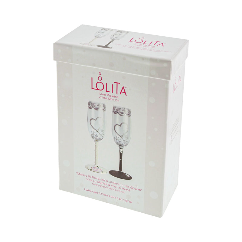 Assortiment de 2 verres à Champagne Mr & Mme - Lolita