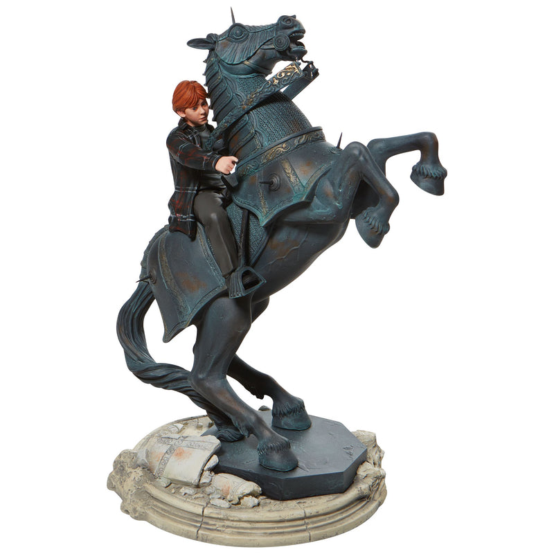 Figurine Ron sur un cheval Masterpiece - Wizarding World of Harry Potter