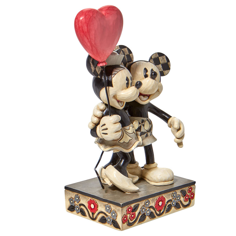 Figurine Mickey et Minnie Coeur - Disney Traditions