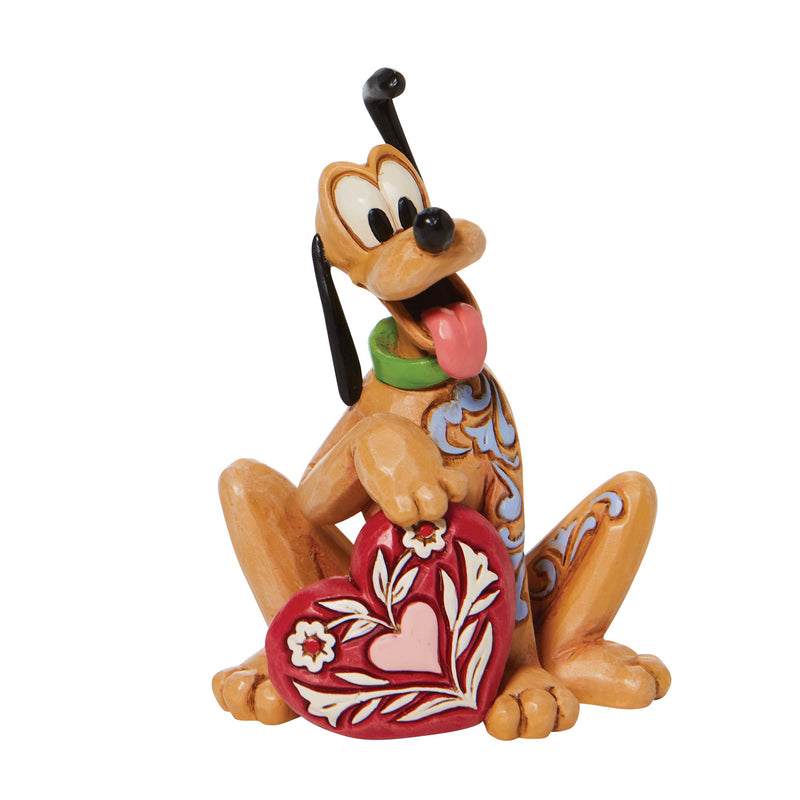 Mini figurine Pluto Coeur - Disney Traditions