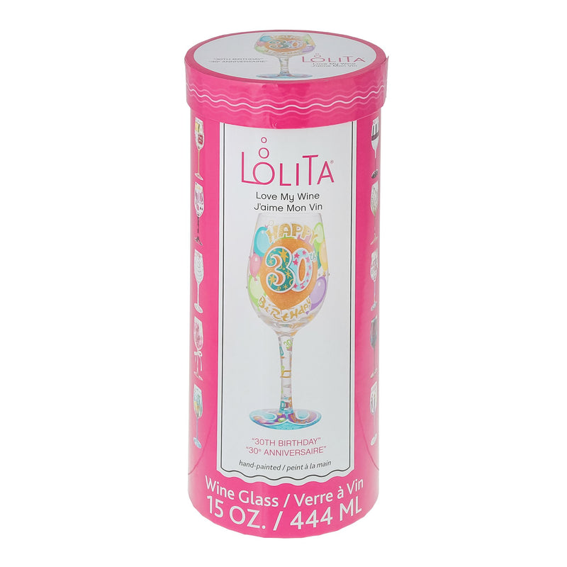 Verre à vin Anniversaire 30 ans - Lolita