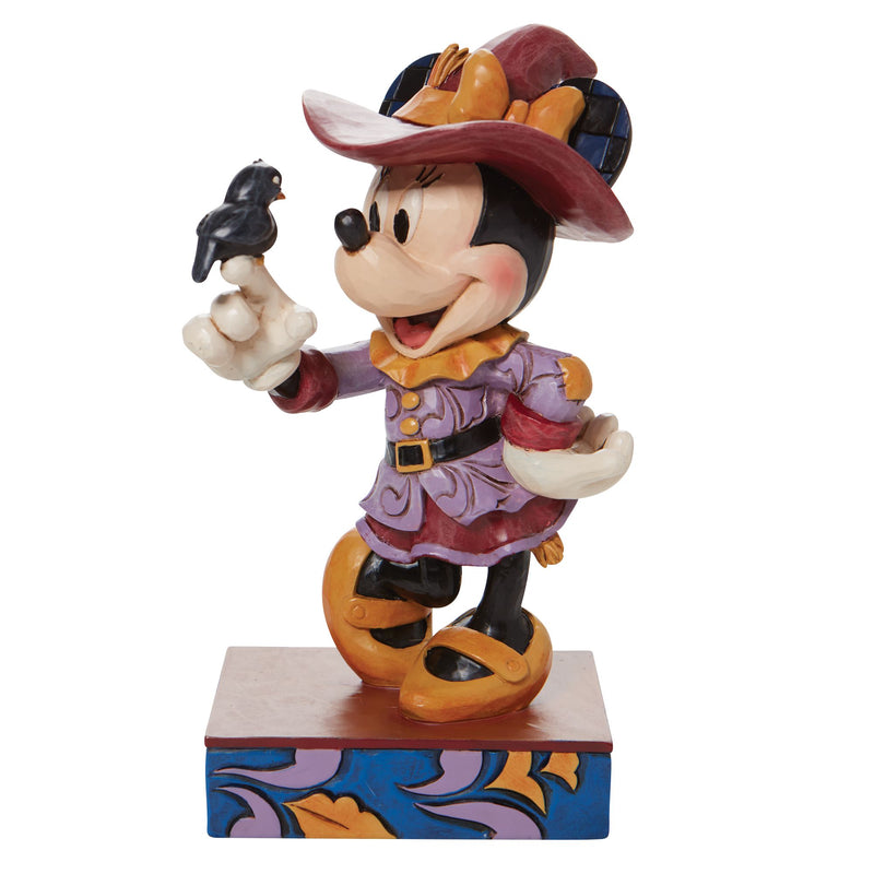 Figurine Minnie Épouvantail avec Corbeau - Disney Traditions