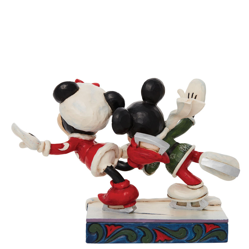 Figurine Mickey et Minnie Patin à glace - Disney Traditions