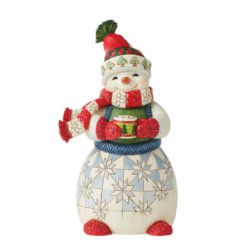 Figurine Bonhomme de neige Chocolat chaud Hallmark Exclusive - Heartwood Creek