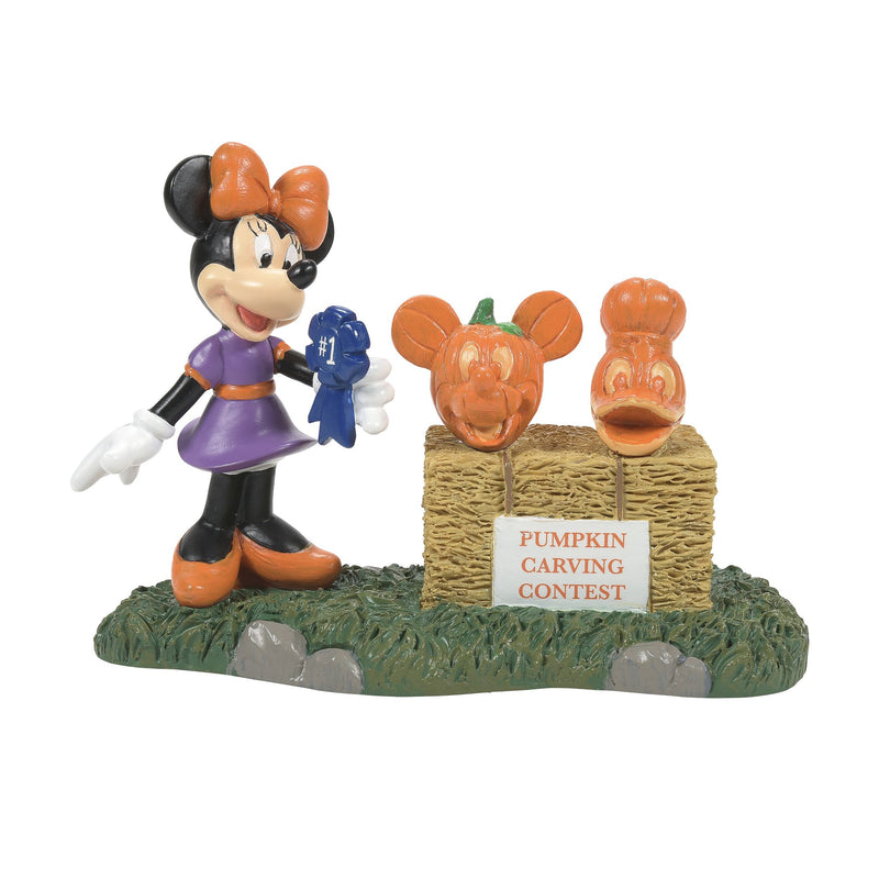 Figurine Minnie Mouse Concours de citrouilles - Disney Village