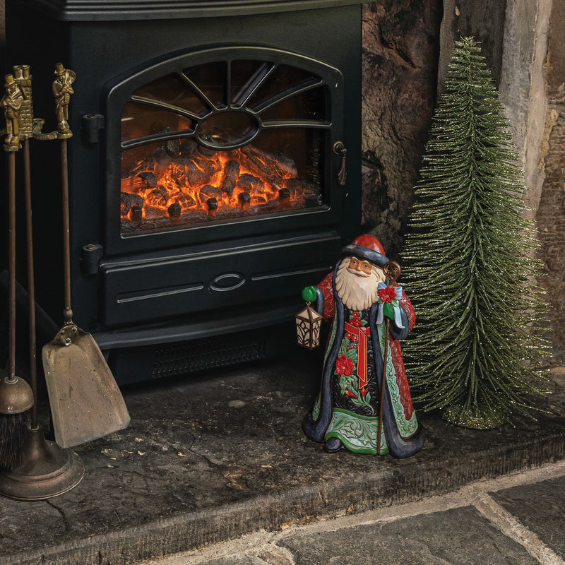 Figurine Père Noël avec Cane - Heartwood Creek