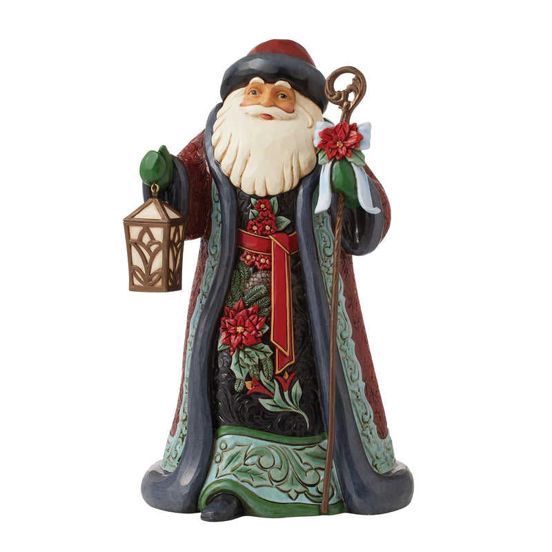 Figurine Père Noël avec Cane - Heartwood Creek