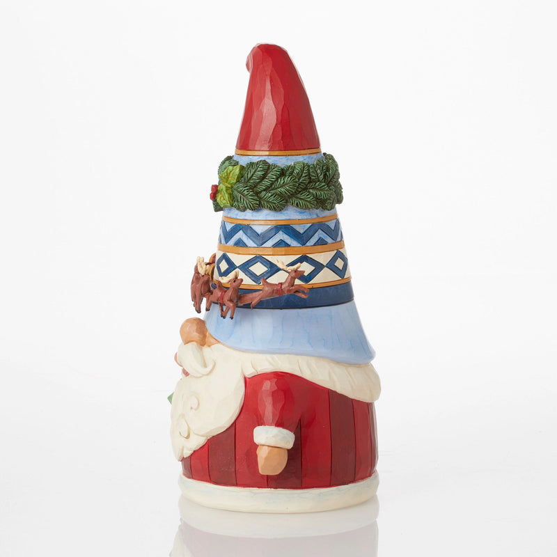 Figurine Gnome avec traineau rotatif - Heartwood Creek