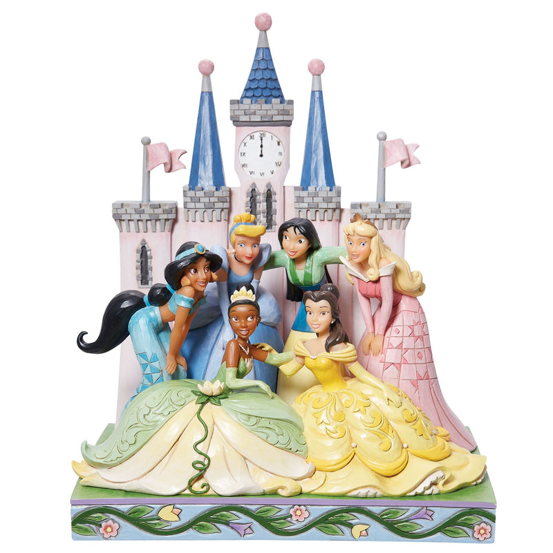 Figurine Princesses Disney devant le château - Disney Traditions