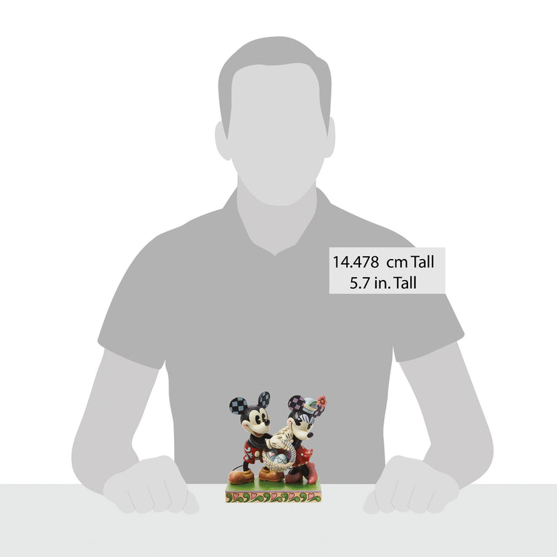 Figurine Mickey et Minnie Pâques rétro - Disney Traditions