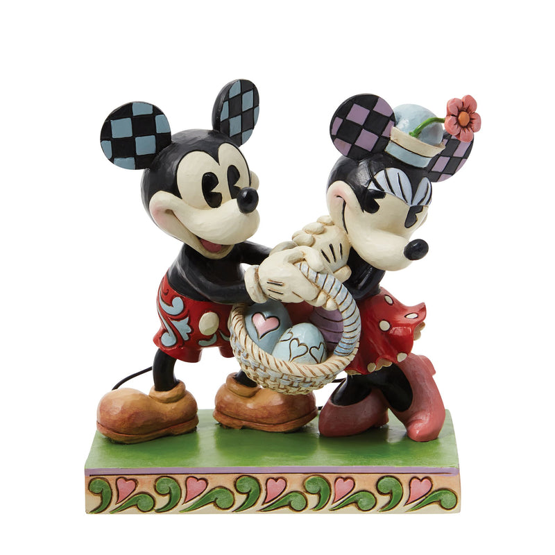 Figurine Mickey et Minnie Pâques rétro - Disney Traditions