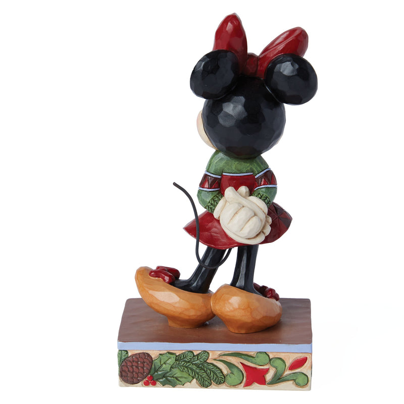 Figurine Minnie Pull de Noël - Disney Traditions